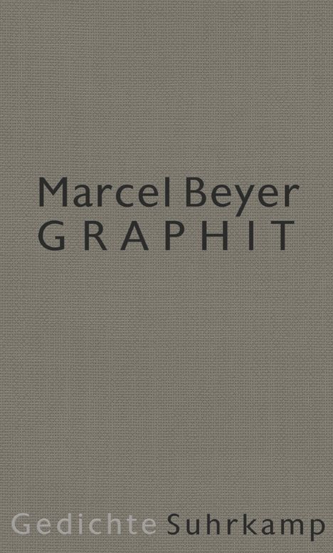 Marcel Beyer: Beyer, M: Graphit, Buch