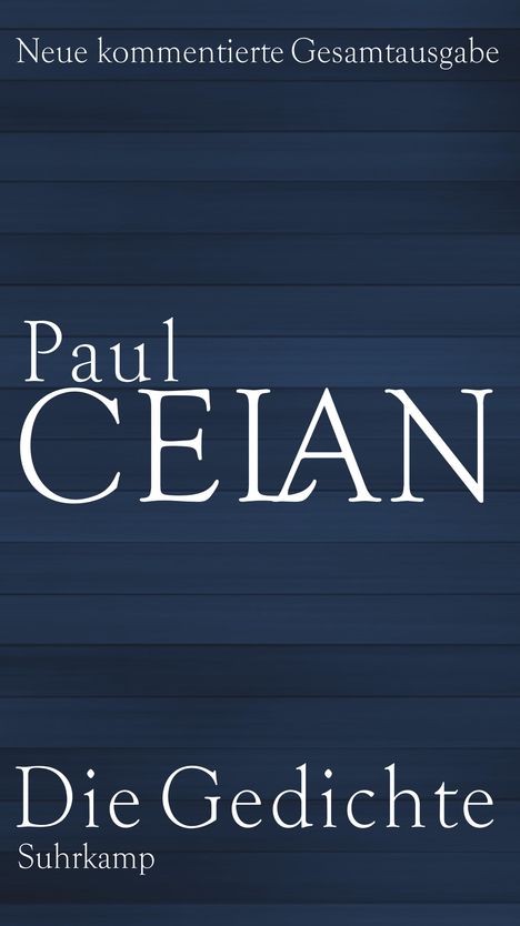 Paul Celan: Die Gedichte, Buch