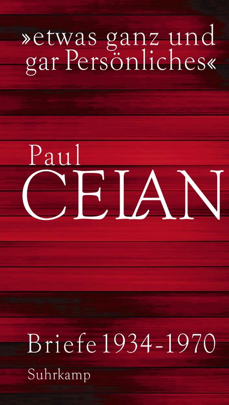 Paul Celan: »etwas ganz und gar Persönliches«, Buch