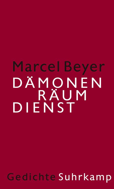 Marcel Beyer: Dämonenräumdienst, Buch