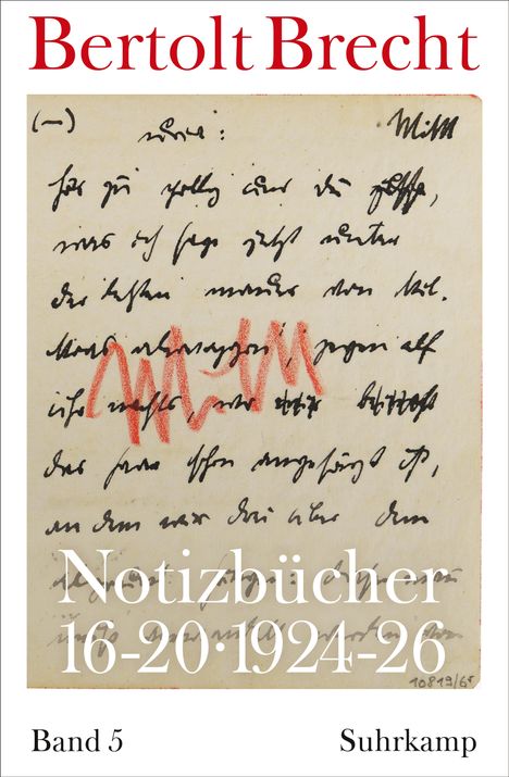 Bertolt Brecht: Notizbücher 16-20, Buch