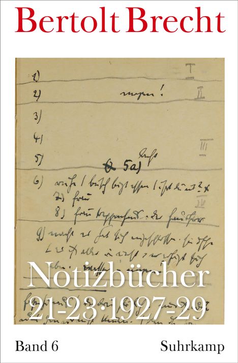 Bertolt Brecht: Notizbücher 21-23, Buch