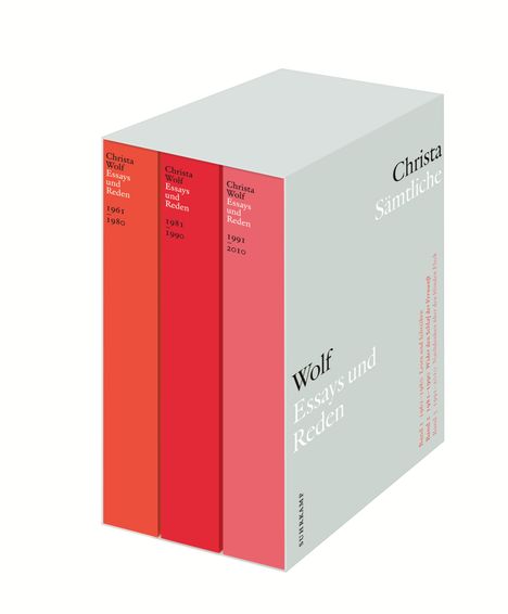 Christa Wolf: Sämtliche Essays und Reden, Buch