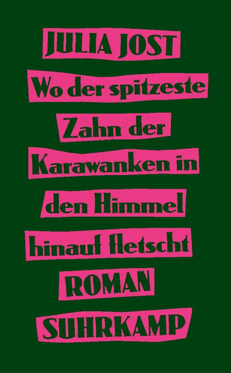 Julia Jost: Wo der spitzeste Zahn der Karawanken in den Himmel hinauf fletscht, Buch