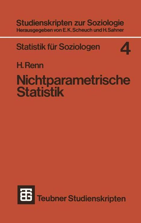 Heinz Renn: Nichtparametrische Statistik, Buch