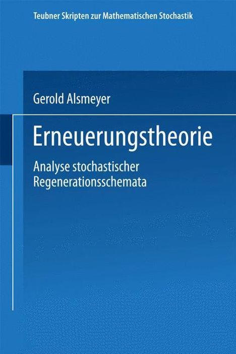 Gerold Alsmeyer: Erneuerungstheorie, Buch