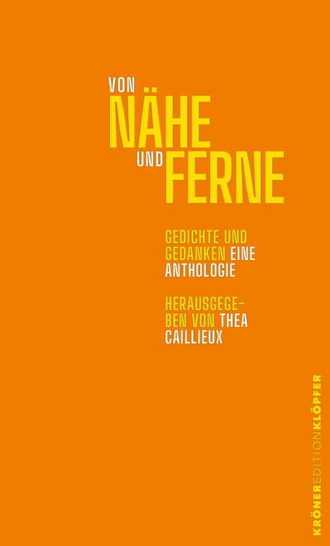 Von Nähe und Ferne, Buch