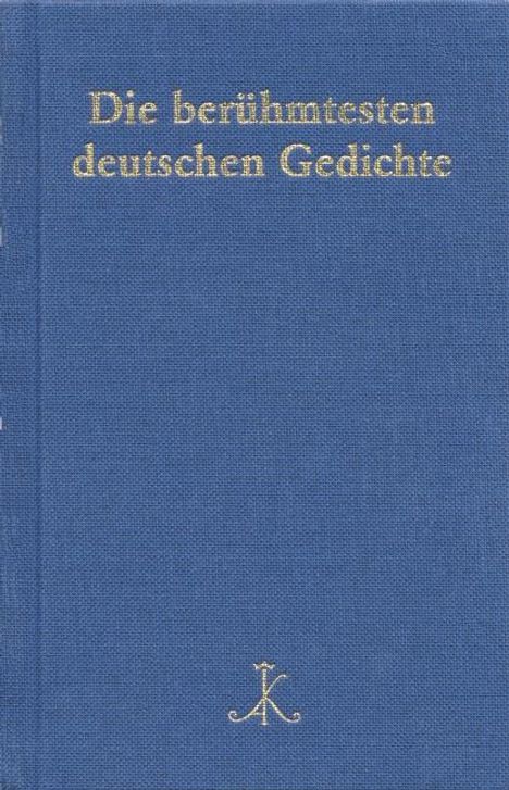 Die berühmtesten deutschen Gedichte, Buch