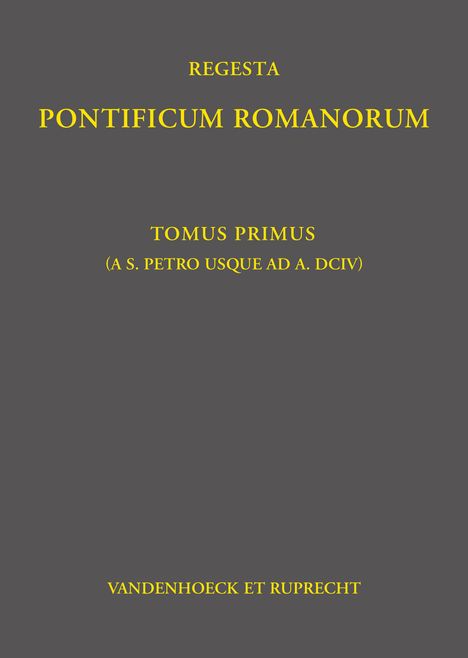 Philipp Jaffé: Regesta Pontificum Romanorum, Buch