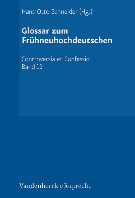 Glossar zum Frühneuhochdeutschen, Buch