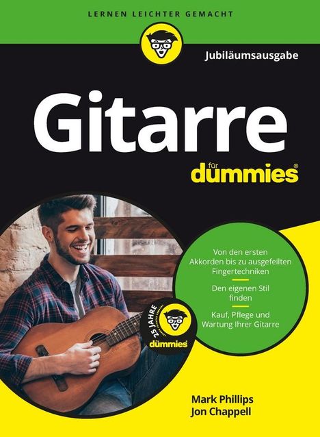 Mark Phillips: Gitarre für Dummies Jubiläumsausgabe, Buch