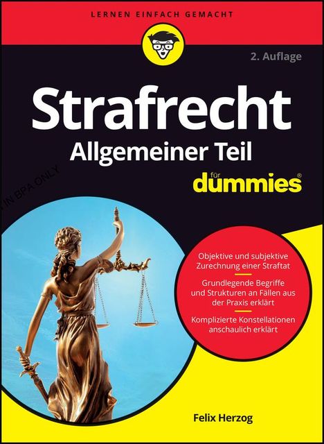 Felix Herzog: Strafrecht Allgemeiner Teil für Dummies, Buch