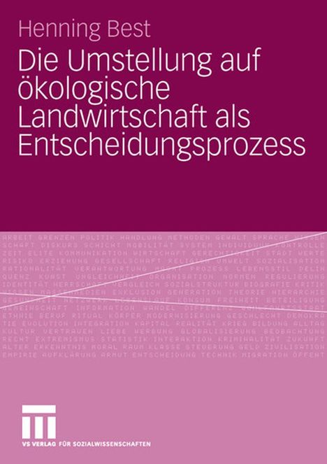 Henning Best: Die Umstellung auf ökologische Landwirtschaft als Entscheidungsprozess, Buch