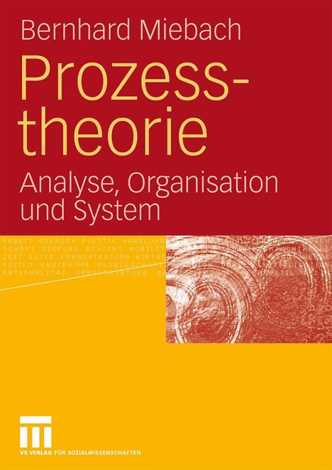 Bernhard Miebach: Prozesstheorie, Buch