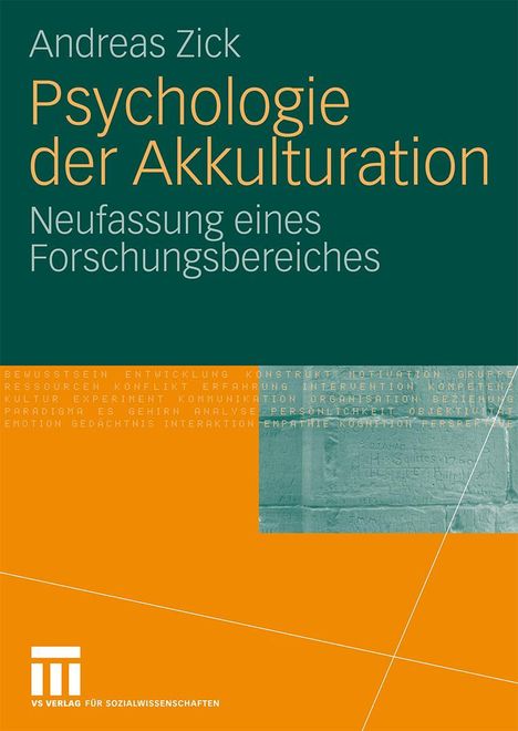 Andreas Zick: Psychologie der Akkulturation, Buch