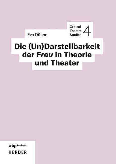 "Die (Un)Darstellbarkeit der Frau in Theorie und Theater", Eva Döhne, Critical Theatre Studies 4. Lila Hintergrund.