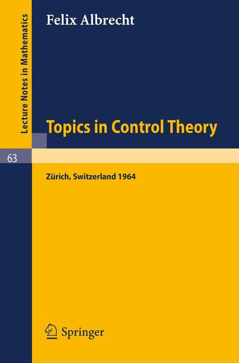 Felix Albrecht: Topics in Control Theory, Buch