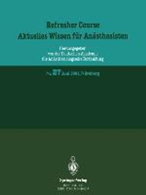 Kenneth A. Loparo: Refresher Course. Aktuelles Wissen für Anästhesisten, Buch