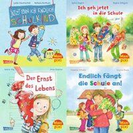 Sabine Jörg: Maxi-Pixi-Serie Nr. 56: 4er Bundle: Die Schule geht los (4x1 Exemplar), Diverse