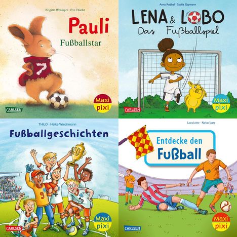 Diverse: Maxi-Pixi-4er-Set 112: Fußballspaß (4x1 Exemplar), Diverse