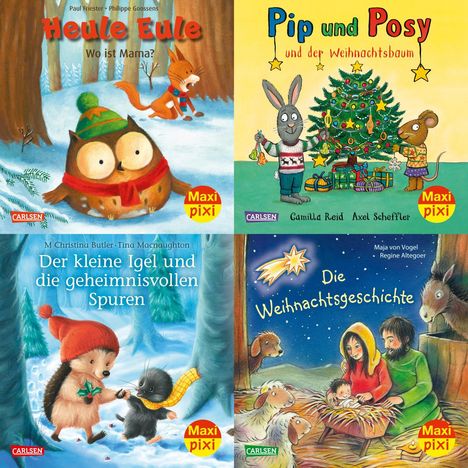 diverse: Maxi-Pixi-4er-Set 104: Bilderbuchwinter (4x1 Exemplar), Diverse