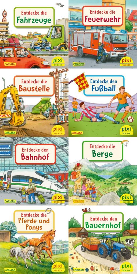 Diverse: Pixi-8er-Set 240: Entdecke deine Welt 3 (8x1 Exemplar), Diverse