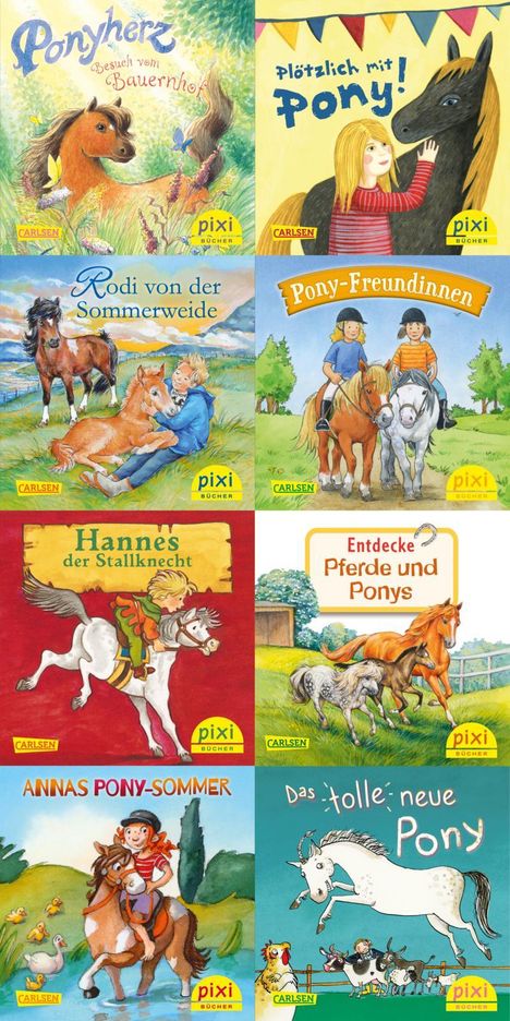 Usch Luhn: Pixi-8er-Set 259: Ponygeschichten mit Pixi (8x1 Exemplar), Diverse