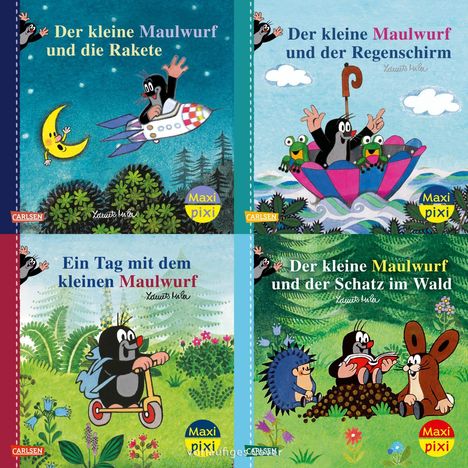 Zdenek Miler: Maxi-Pixi-Box 117: Neue Abenteuer mit dem kleinen Maulwurf (4x5 Exemplare), Diverse