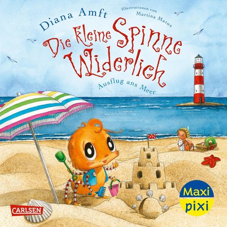 Diana Amft: Maxi Pixi 475: VE 5: Die kleine Spinne Widerlich: Ausflug ans Meer (5 Exemplare), Diverse