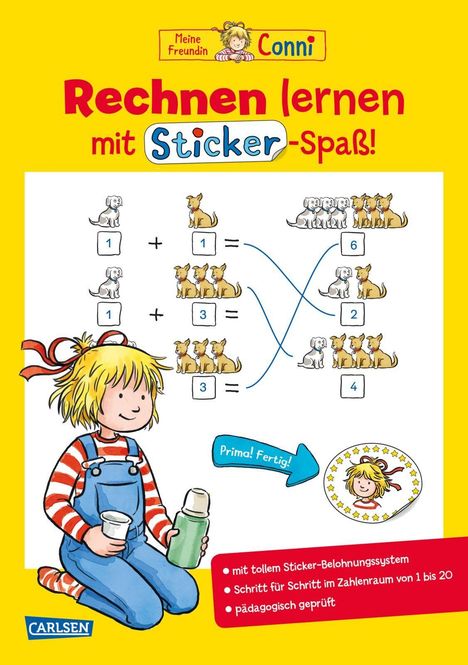 Hanna Sörensen: Conni Gelbe Reihe (Beschäftigungsbuch): Rechnen lernen mit Sticker-Spaß, Buch