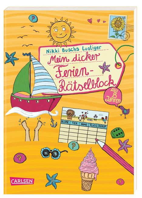Nikki Busch: Mein dicker Ferien-Rätselblock, Buch