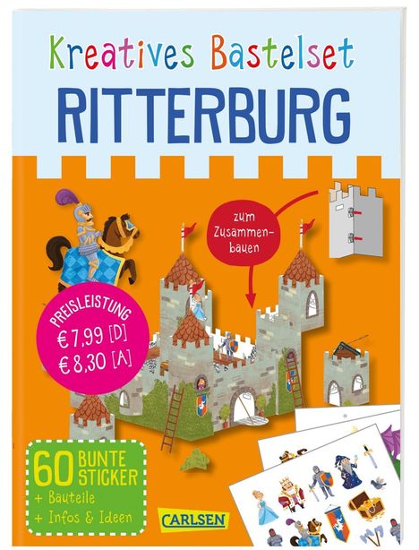 Anton Poitier: Bastelspaß für Kinder: Kreatives Bastelset: Ritterburg, Buch