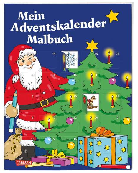 Mein Adventskalender-Malbuch, Buch