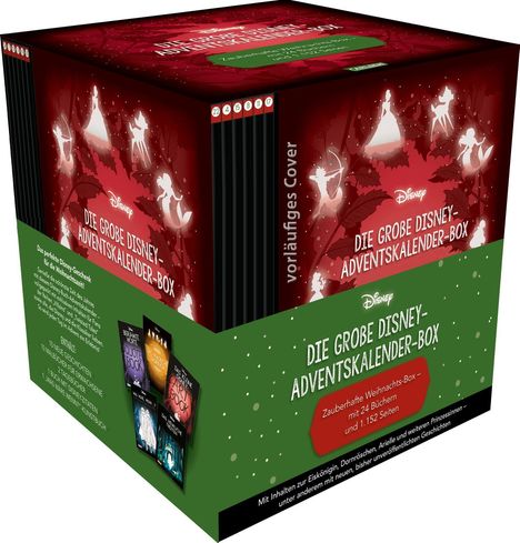 Die große Disney-Adventskalender-Box 2025 - Zauberhafte Weihnachts-Box mit 24 Büchern und 1.152 Seiten, Buch