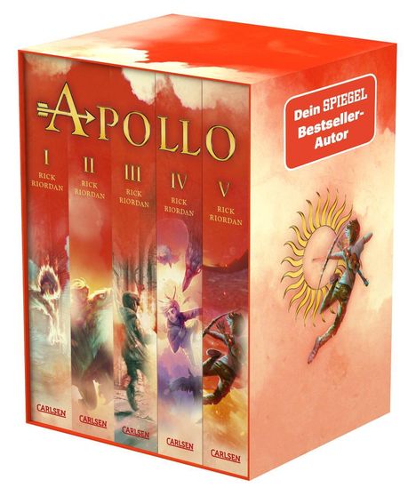 Rick Riordan: Die Abenteuer des Apollo: Taschenbuchschuber Bände 1-5, Diverse