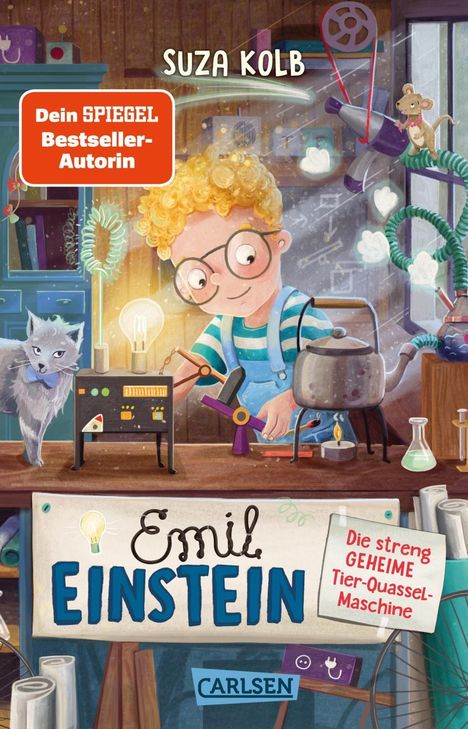 Suza Kolb: Emil Einstein 1: Die streng geheime Tier-Quassel-Maschine, Buch