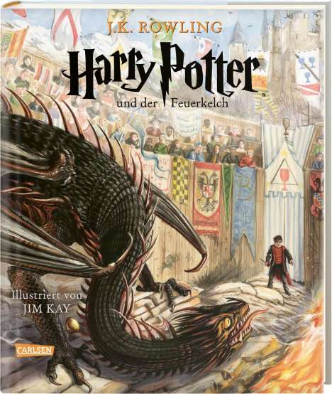 J. K. Rowling: Harry Potter und der Feuerkelch (farbig illustrierte Schmuckausgabe) (Harry Potter 4), Buch