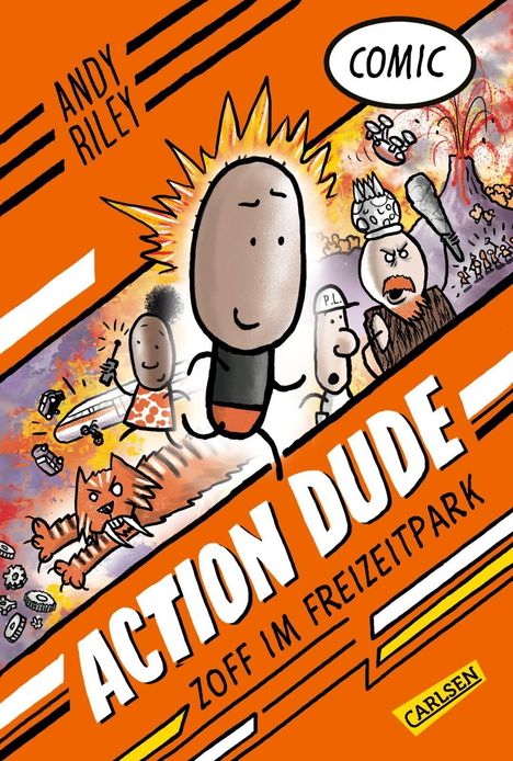 Andy Riley: Action Dude 1: Zoff im Freizeitpark, Buch