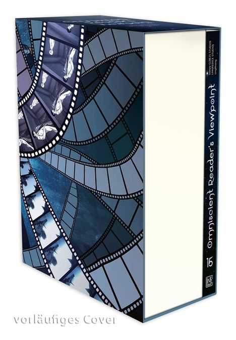 Vorläufiges Cover; Omniscient Reader's Viewpoint; 15. Design mit Filmstreifen-Motiv in blauen Tönen.