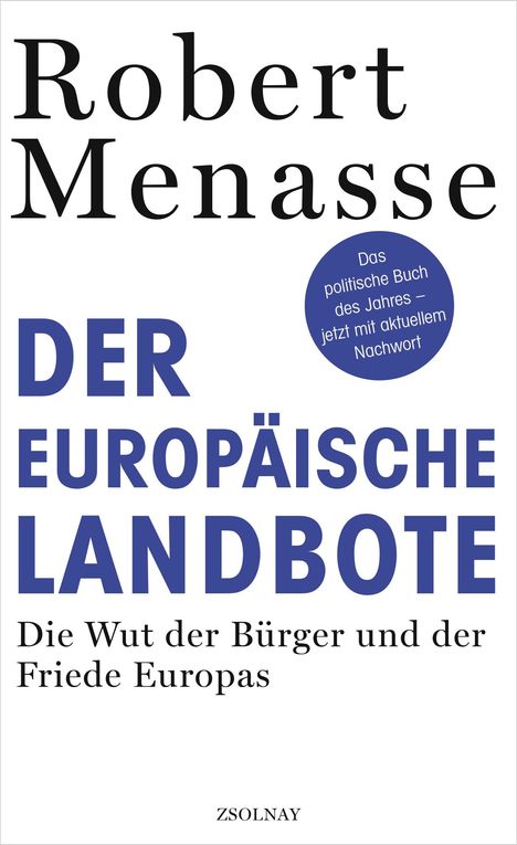 Robert Menasse: Der Europäische Landbote, Buch