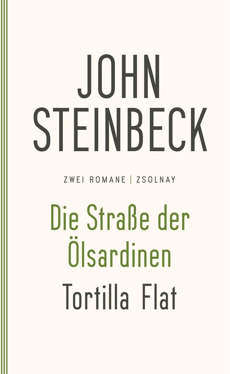 John Steinbeck: Die Straße der Ölsardinen / Tortilla Flat, Buch