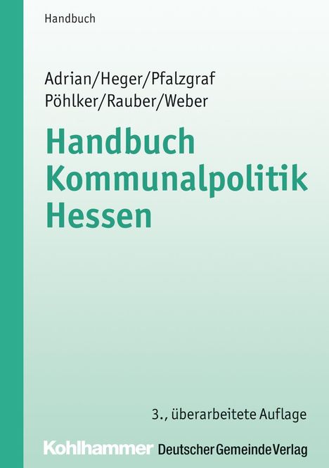 Ulrike Adrian: Handbuch Kommunalpolitik Hessen, Buch