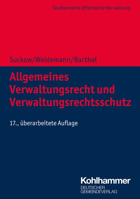 Horst Suckow: Allgemeines Verwaltungsrecht und Verwaltungsrechtsschutz, Buch