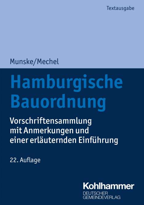 Michael Munske: Hamburgische Bauordnung, Buch