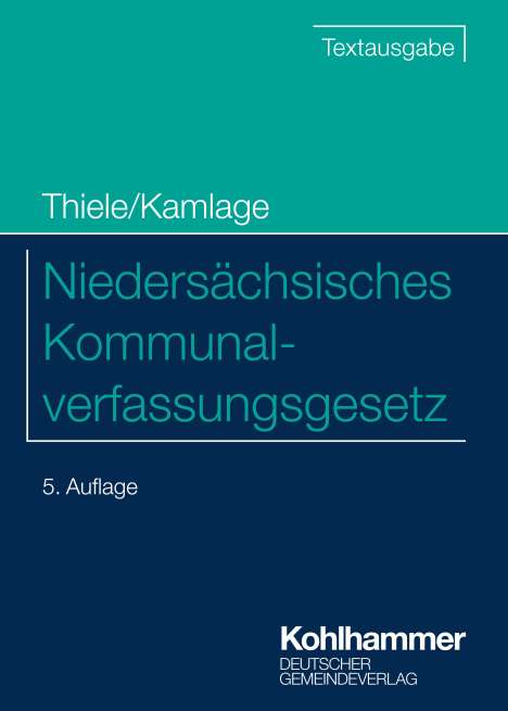 Robert Thiele: Niedersächsisches Kommunalverfassungsgesetz, Buch