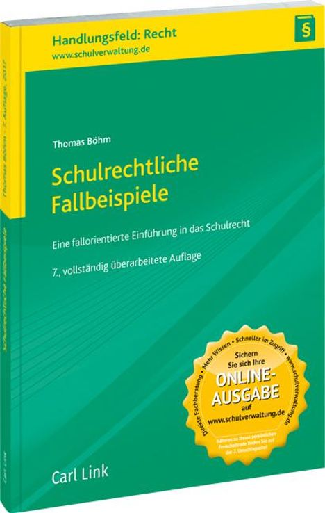 Thomas Böhm: Schulrechtliche Fallbeispiele, Buch
