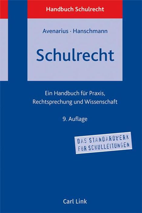 Hermann Avenarius: Schulrecht, Buch