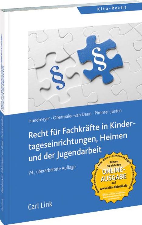 Simon Hundmeyer: Recht für Fachkräfte in Kindertageseinrichtungen, Heimen und der Jugendarbeit, Buch