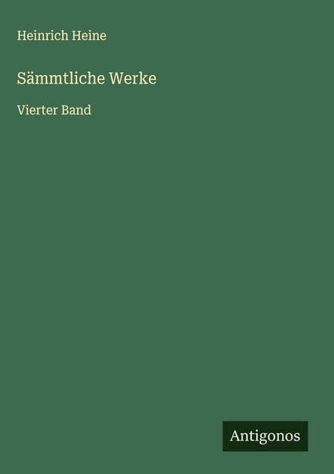 Heinrich Heine: Sämmtliche Werke, Buch