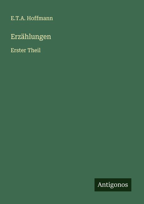 E. T. A. Hoffmann: Erzählungen, Buch